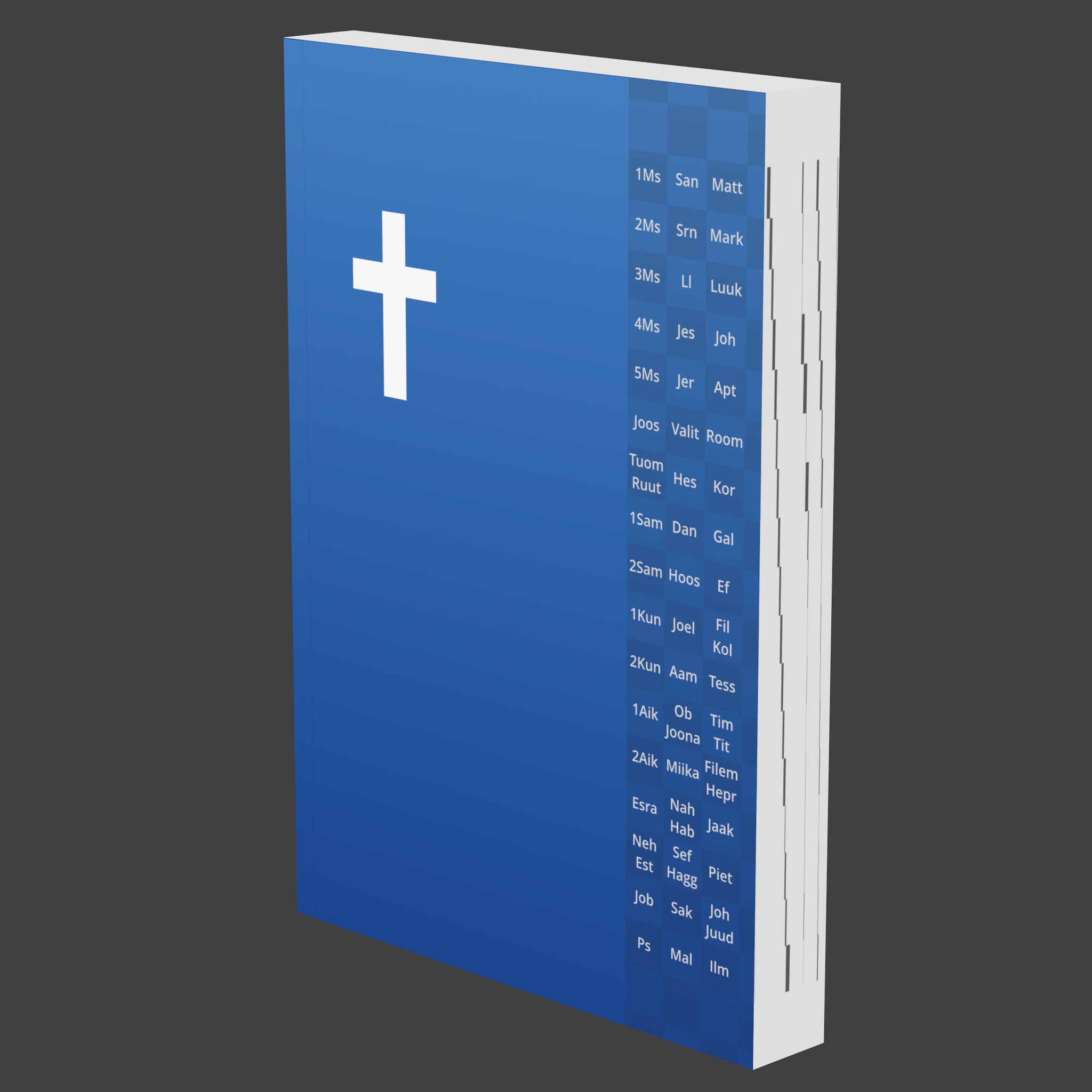 Avoin Raamatunkäännös sininen etukansi