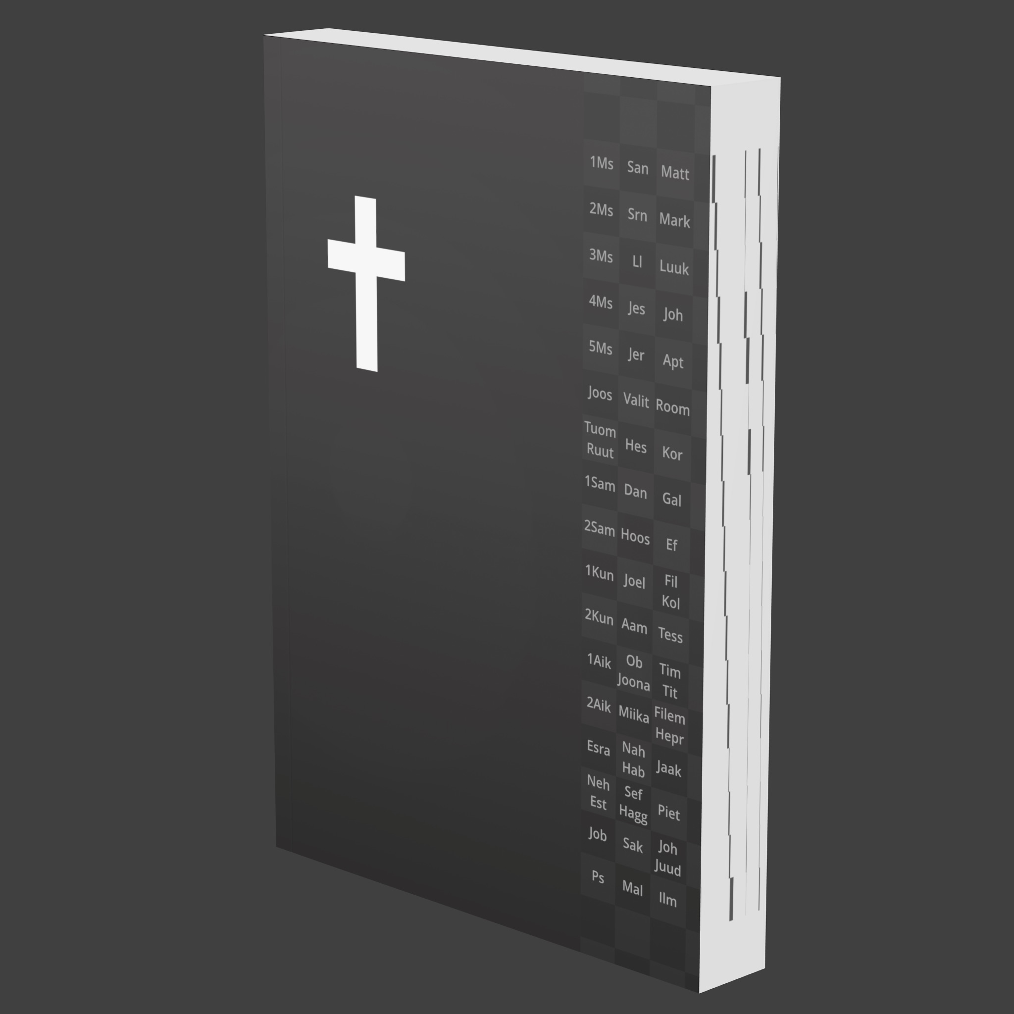 Musta painettu Avoin Raamatunkäännös