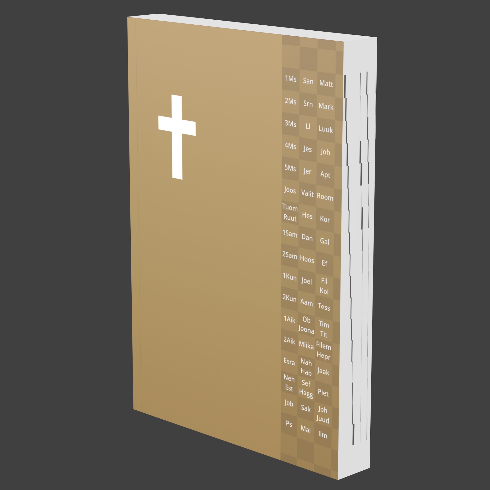 Beige painettu Avoin Raamatunkäännös